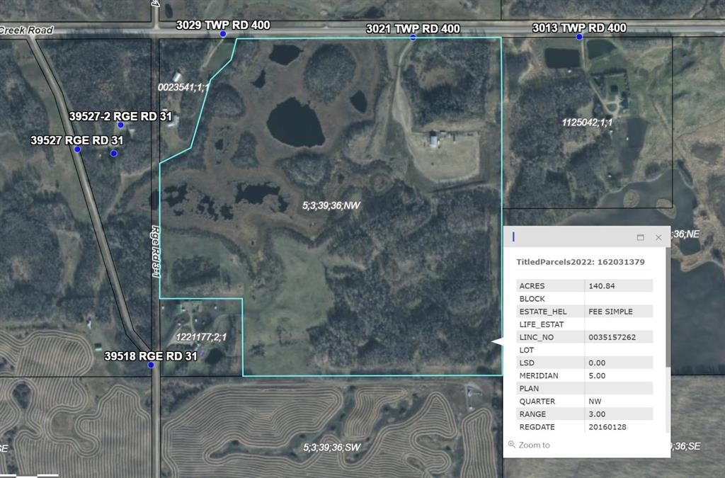 3021 Township Road 400, Rural Lacombe County, Alberta, T0M 0X0 (105506373)