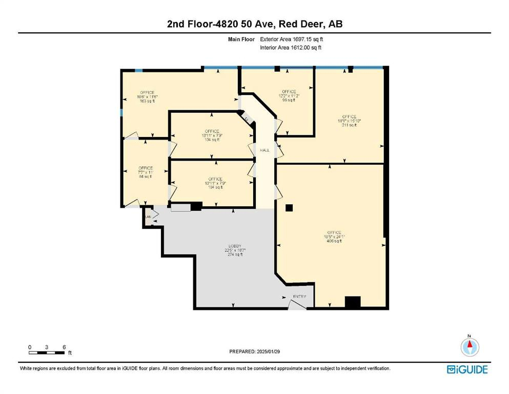 2nd floor-4820 50 Avenue, Red Deer, Alberta, T4N 4A4 (98172663)